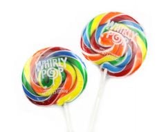 Whirly Pop Rainbow Lollipops 3 Inch 1.5oz 12 Piece