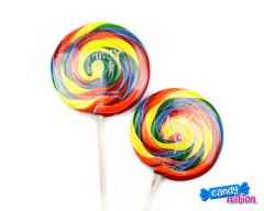 Whirly Pop Rainbow Lollipops 5.25 Inches 12 Piece