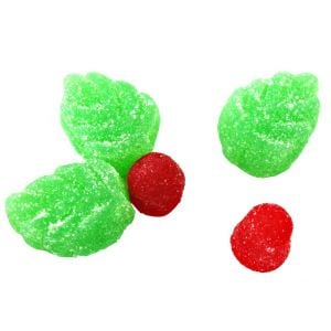Holly and Berry Christmas Gum Drops