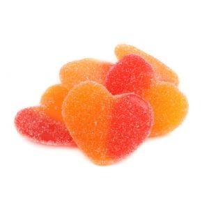 Peach Gummy Hearts