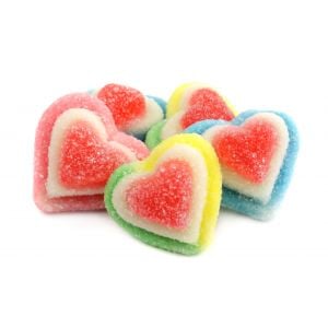 Triple Layered Gummy Hearts